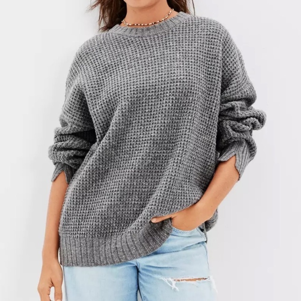 AE Oversized Waffle Knit Sweater